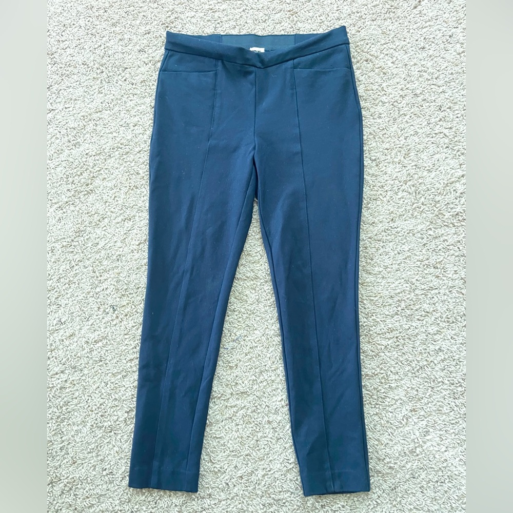 Anne Klein Navy Women’s Slim Pants Elastic Waist Inset sz 10 - Picture 1 of 4